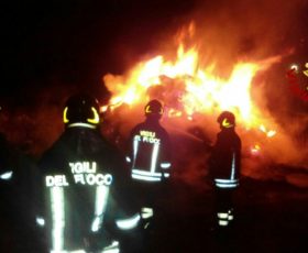 Incendi a Solofra e Forino