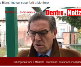 Furti a Montoro, parla il sindaco