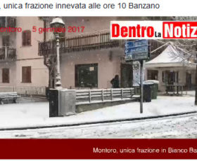 Prima neve dell’anno a Banzano