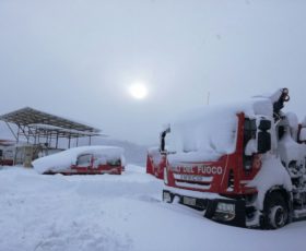 Neve e sisma, ad Amatrice l’impegno dei Vdf di Avellino