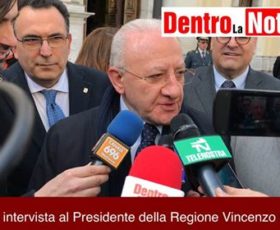 Solofra, Intervista al Presidente della Regione Campania Vincenzo De Luca