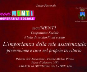 Sabato 16 dicembre a Montoro “Movimenti” presenta L’importanza della rete Assistenziale