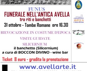 Avella. Il 31 ottobre la rievocazione in costume d’epoca: “Funnus, il funerale nell’antica roma.”