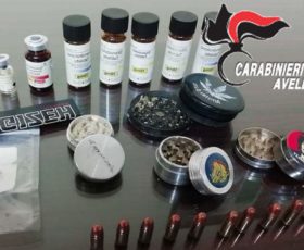 Montoro (Av) – 35enne sorpreso in possesso di stupefacenti, anabolizzanti e munizionamento