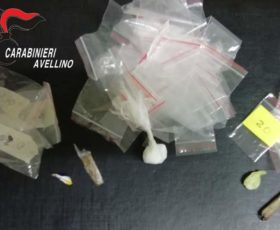 Forino. Giovane coppia denunciata per spaccio di stupefacenti