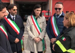 I Sindaci della Valle dell’Irno  presso il comando provinciale dei Vigili del fuoco