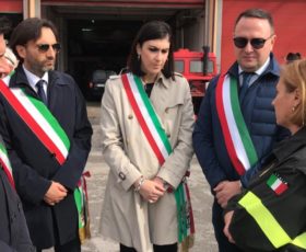 I Sindaci della Valle dell’Irno  presso il comando provinciale dei Vigili del fuoco