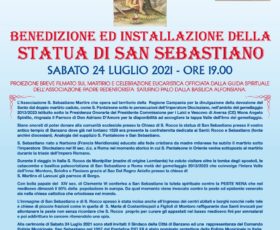Benedizione e installazione della statua di San Sebastiano a Banzano