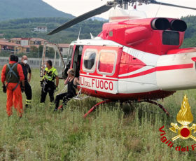 Ritrovata la donna dispersa a Forino con l’ausilio di un elicottero e tanti volontari