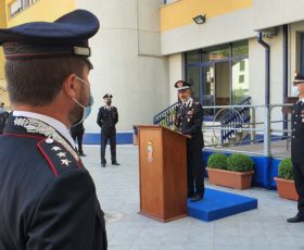 IL GENERALE STEFANIZZI SALUTA IL COMANDO PROVINCIALE DEI CARABINIERI DI AVELLINO.