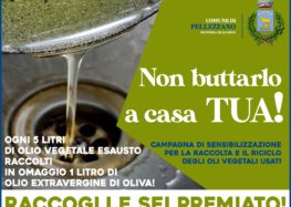 Pellezzano: tu porti 5litri di olio esausto e noi ti diamo 1litro di olio extravergine